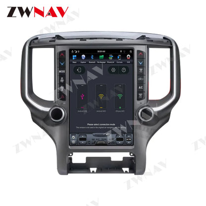 Autoradio pour Dodge RAM 2018 2019 2020 Android Radio voiture Navigation lecteur multimédia GPS Navigation autoradio magnétophone