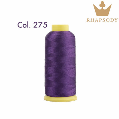 Fil à Broder en Polyester 40WT 120D/2 de 5000m, pour Machine Brother/Singer, Couture Domestique, Couleurs Variées de Bonne Qualité