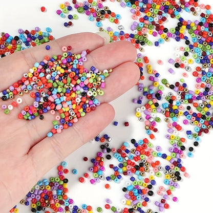 24 Color Glass Rice Beads Kit DIY Jewelry Accessories With Alphabet Beads Elastic Thread Scissor Jump Ring and Lobster Clasps