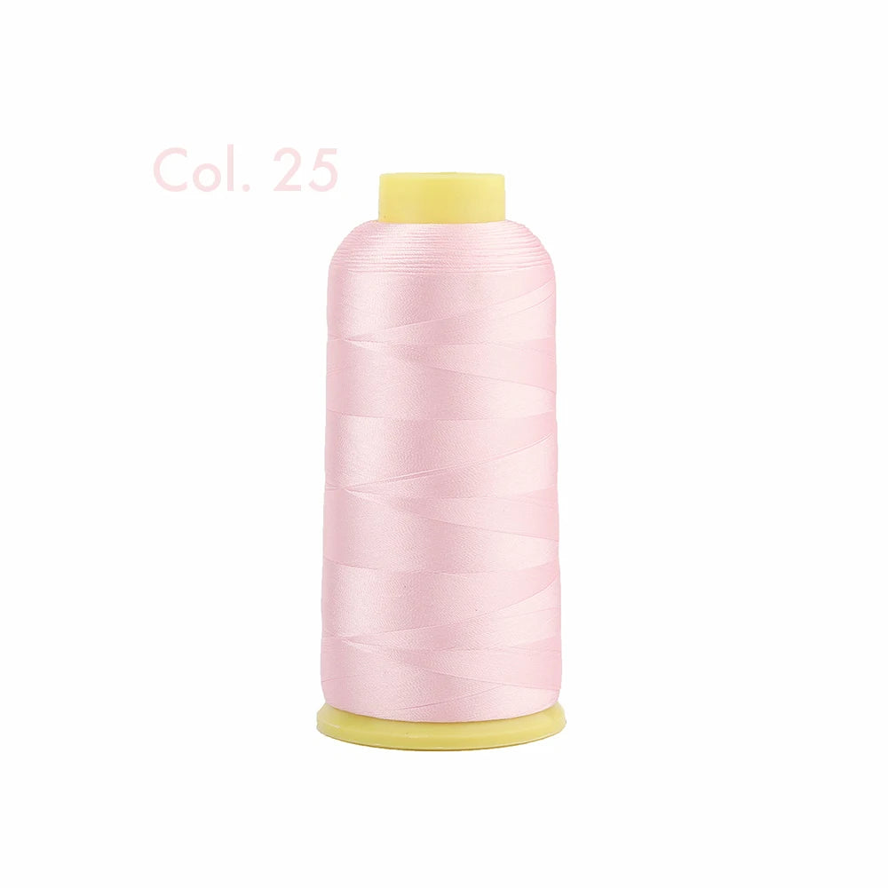 Fil à broder en Polyester 5000m 40WT, pour Machine à broder Brother Singer Janome Babylock, couture à domicile 120D/2 variétés de couleurs