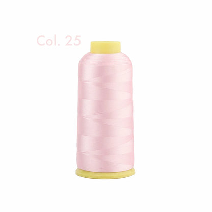Fil à broder en Polyester 5000m 40WT, pour Machine à broder Brother Singer Janome Babylock, couture à domicile 120D/2 variétés de couleurs