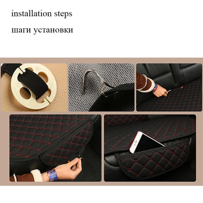 Housse de protection universelle pour siège de voiture, en lin, avant, arrière, été, tapis de coussin, berline, Suv, pick-up, accessoires d'intérieur de voiture