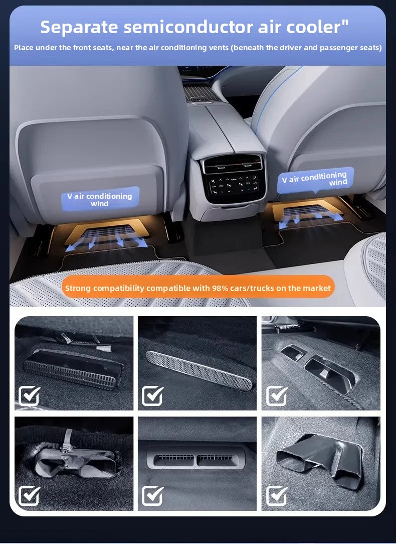 Coussin de siège auto été 2026, tapis rafraîchissant ventilé en soie glacée pour berlines et SUV, accessoires intérieurs
