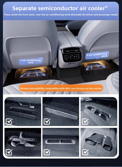 Coussin de siège auto été 2026, tapis rafraîchissant ventilé en soie glacée pour berlines et SUV, accessoires intérieurs