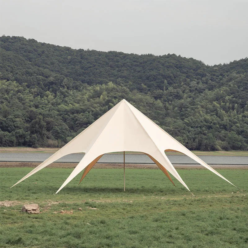 Tente d'extérieur à baldaquin extensible et imperméable, abri solaire en tissu Oxford pour exposition de fêtes de mariage, tente de spectacle commercial Glamping