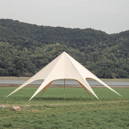 Tente d'extérieur à baldaquin extensible et imperméable, abri solaire en tissu Oxford pour exposition de fêtes de mariage, tente de spectacle commercial Glamping