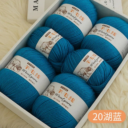 Fil de laine mélangé au Crochet de qualité supérieure, pour pull, écharpe, fil épais, 4 plis, 3 pièces x 100g = 300 grammes