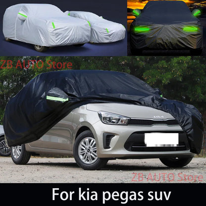 Pour kia pegas suv Protection extérieure bâches de voiture complètes couverture de neige pare-soleil étanche à la poussière accessoires extérieurs de voiture