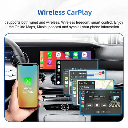 Mise à niveau de l'écran OEM pour Mercedes Benz, A, B, C, E, GLA, GLK, GLS, CLA, ML, classe, NTG, 6 MBaffiliés, système décodeur Box, CarPlay, Android Auto