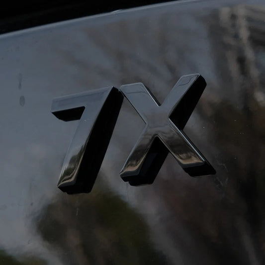 Étiquette autocollante en alliage de Zinc pour voiture Zeekr 7X, emblèmes de queue arrière, Modification du Logo de voiture, accessoires de décoration