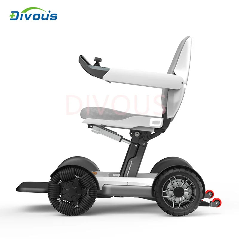Modèle Premium 20AH batterie au Lithium Bluetooth adultes chaise roulante électrique pliante pour handicapés fauteuil roulant pliable à distance