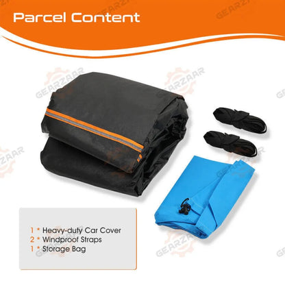 Juste de voiture imperméable doublée de coton, protection UV, 6 couches, S, M, XL, média