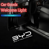 Projecteur LED HD pour porte de voiture, lumière d'ombre de bienvenue, lampes à iode, BYD ATTO3 QIN SONG Dock, 7 tailles E6, G YUAN PLUS, marchandises automobiles