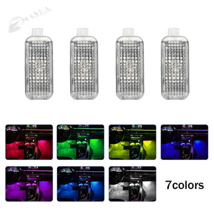 Lampe de plancher LED RVB pour voiture, Audi, VW, Skoda, Seat, Porsche, accessoires auto, décoration intérieure, escales, lumière décorative