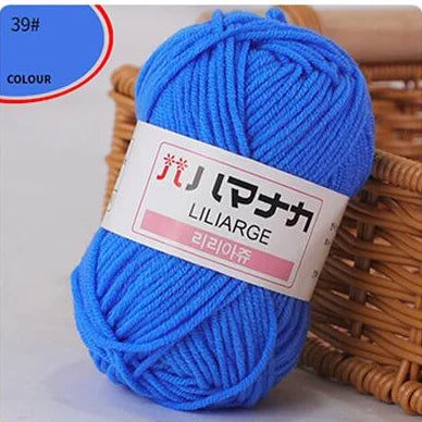 Fil de laine à tricoter en coton doux et doux pour bébé, fil de velours en fibres épaisses, fil de laine à tricoter à la main pour pull de bricolage