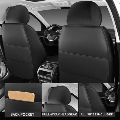 1pcs All inclusive seat cover full leather car seat cushion single seat driver and passenger seat cover all season universal pad