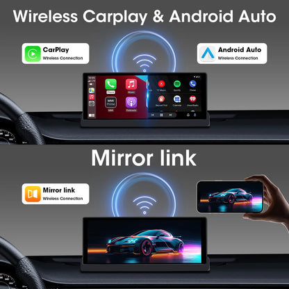 Srnubi 10.26 ''4K ADAS Dashcam voiture DVR Android Auto Carplay écran automobile système Intelligent enregistreur vidéo moniteur rétroviseur