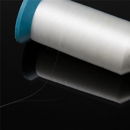 1 rouleau de fil à coudre transparent à haute élasticité, 4500m, 0.12mm, en Nylon, pour Patch, perles à la main, point de croix, décor de vêtements