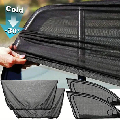 Pare-soleil anti-moustiques pour voiture, isolation thermique, anti-moustiques, maille de fenêtre de voiture, rideau latéral, accessoires de moustiquaire privée