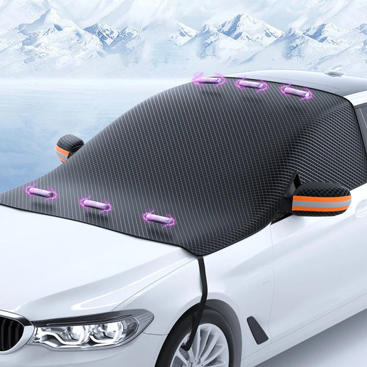 Couverture de neige magnétique pour voiture, couverture de pare-brise avant de voiture, pare-soleil extérieur, Protection contre la neige, demi-couverture de pare-brise
