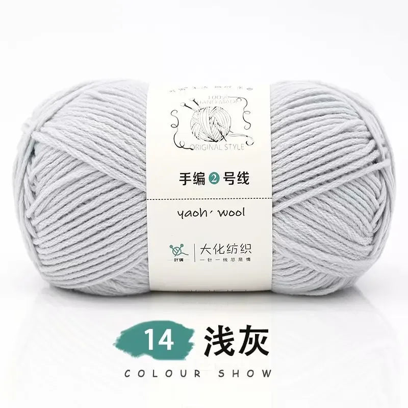 Fil de Coton Crocheté à la Main, 100g, Bricolage, Laine pour Bébé, Écharpe, Veste, Pull