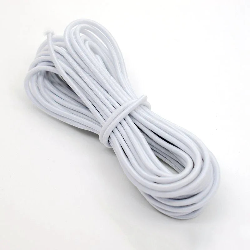Corde élastique solide de 2/2, 5/3/4/5/6mm, cordon de choc élastique, pour la fabrication de bijoux, vêtements, couture, artisanat fait à la main