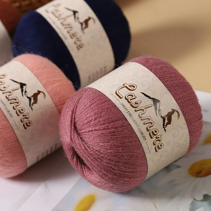 Fil de laine fine pure cachemire 300g, matériel de bricolage tissé à la main, aiguilles à tricoter, pulls chauds, pulls, foulards, boules de fil
