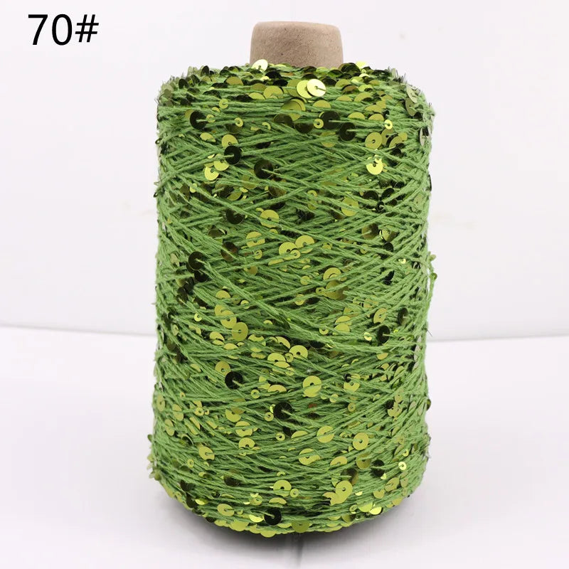 Fil à paillettes spécial 300, 900M, 100% coton, 6mm + 3mm, accessoires pour vêtements, bricolage, poupée de chiffon, fil à tricoter