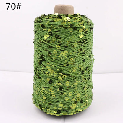 Fil à paillettes spécial 300, 900M, 100% coton, 6mm + 3mm, accessoires pour vêtements, bricolage, poupée de chiffon, fil à tricoter
