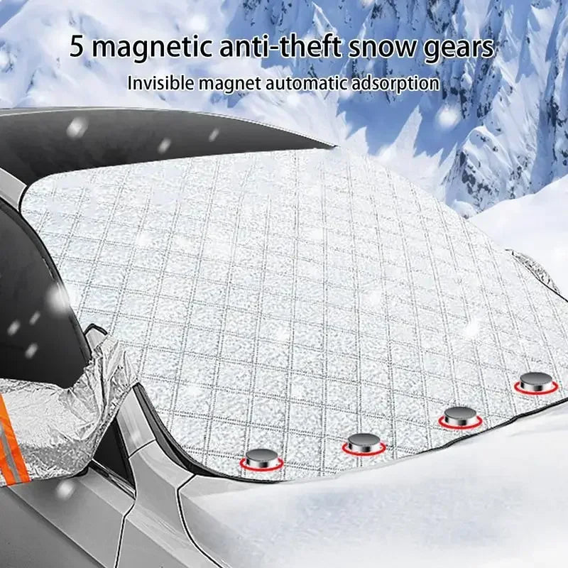 Couverture universelle de pare-brise avant de voiture, couverture de pare-soleil d'automobile, protection contre le gel de glace d'hiver, couverture extérieure Amagi