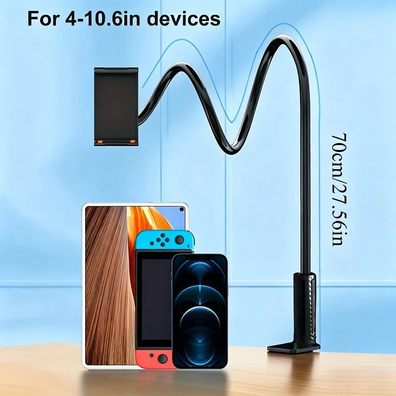 Support de téléphone rotatif, base spirale, adapté aux lits, aux têtes de lit, aux bureaux et aux supports de téléphone à bras long