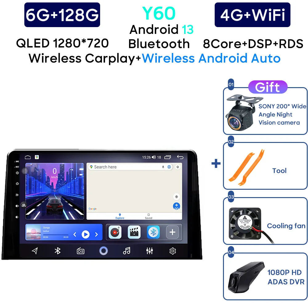 Autoradio Carplay pour citroën Berlingo 2019 Peugeot Partner Rifter 2020 pour Opel Combo Navigation GPS Android Auto WiFi No 2din