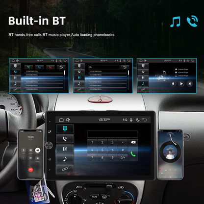 Podofo 10.4 ''HD 1Din lecteur MP5 Carplay Android Auto lecteur multimédia voiture stéréo miroir lien Bluetooth voiture Audio Bluetooth FM