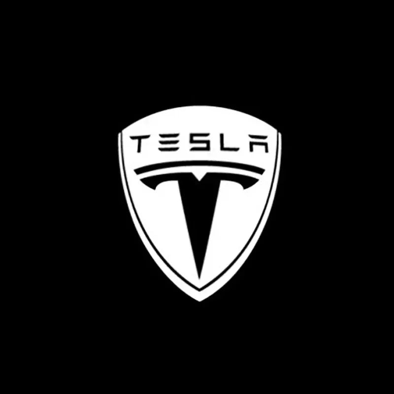 2/4PSC Tesla lumière de bienvenue pour modèle Y 3 S X porte de voiture projecteur LED lumières de boue lumière de bienvenue Ultra-lumineuse