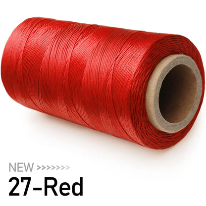 Grand rouleau de fil ciré pour couture du cuir, 0.8mm, 270M, pour la couture à la main, bricolage et matériel de reliure, accessoires, corde tissée 150D