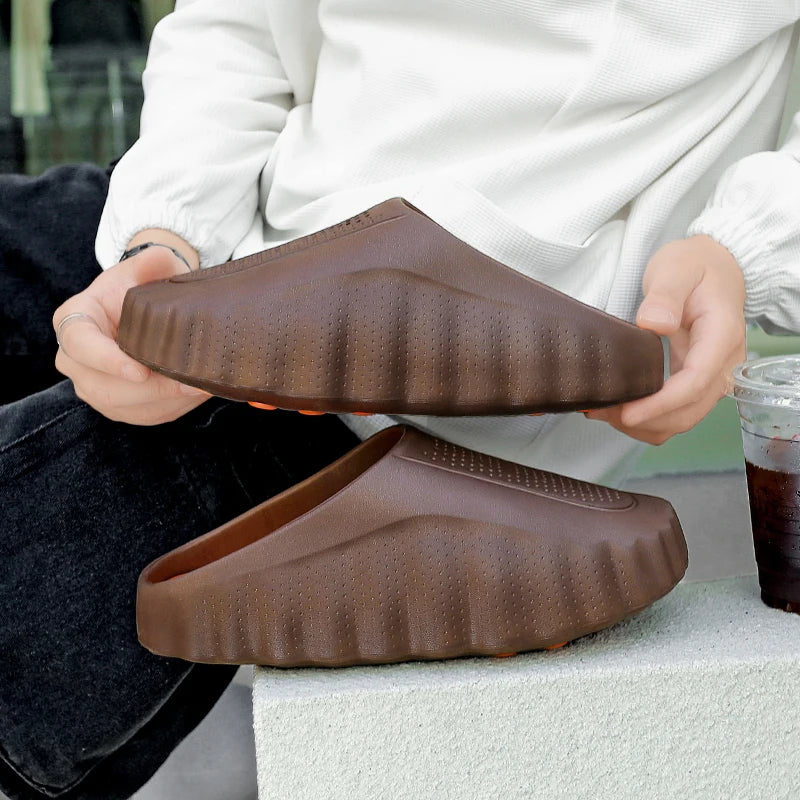 Pantoufles d'été à la mode pour hommes, chaussures d'extérieur légères antidérapantes à tige basse, chaussures décontractées résistantes à l'eau pour hommes