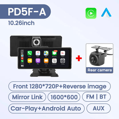 6.86 "/10.26'' contrôle Central universel écran tactile intelligent Support sans fil Carplay Android Auto BT WIFI SD AUX caméra de recul