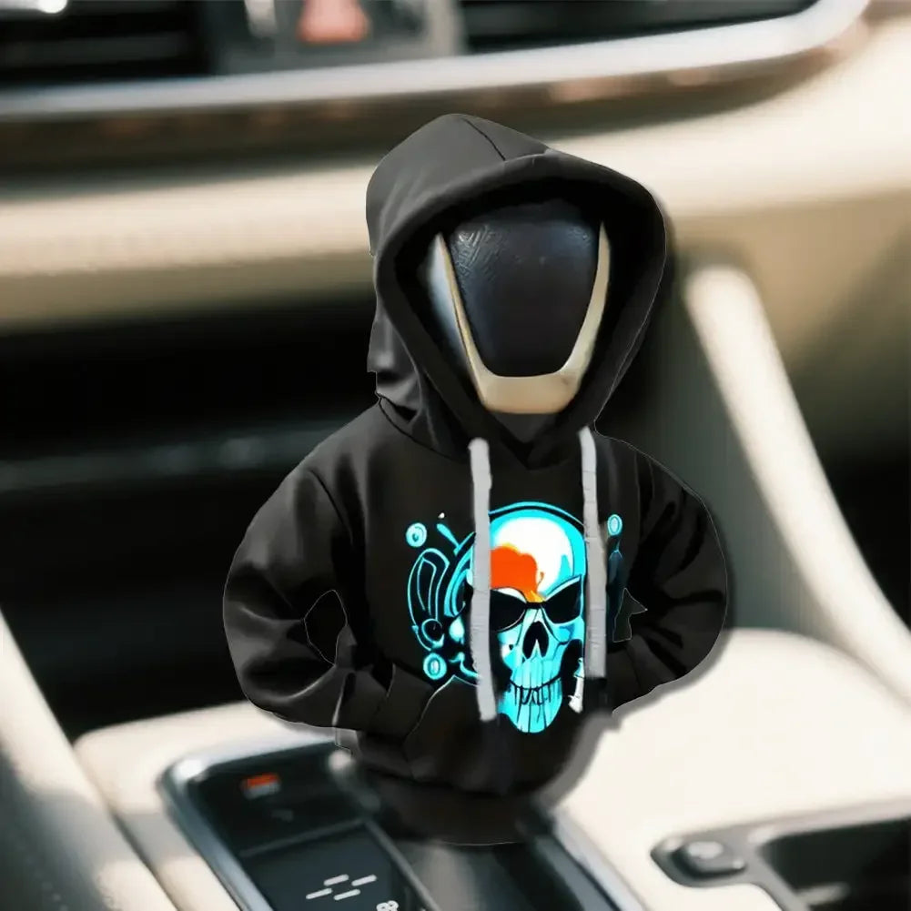 Couvercle universel de levier de changement de vitesse de voiture, couverture de sweat-shirt pour pommeau de levier de vitesse automobile, accessoires d'intérieur à capuche