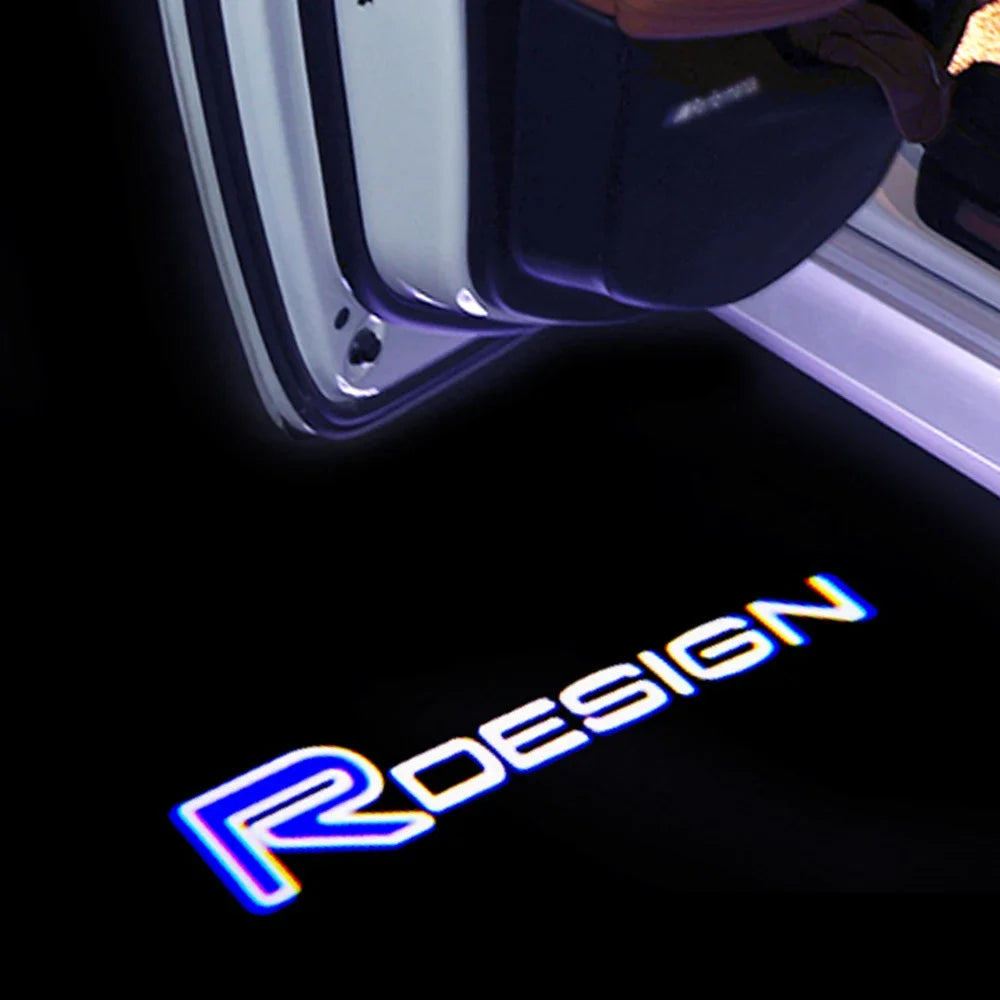 Lumière de bienvenue de porte de voiture à LED, budgétaire de courtoisie, lampe d'ombre fantôme, Volvo Ruco Logo XC40 XC90 XC60 S90 S60 S80 V40 V90 V60 D5