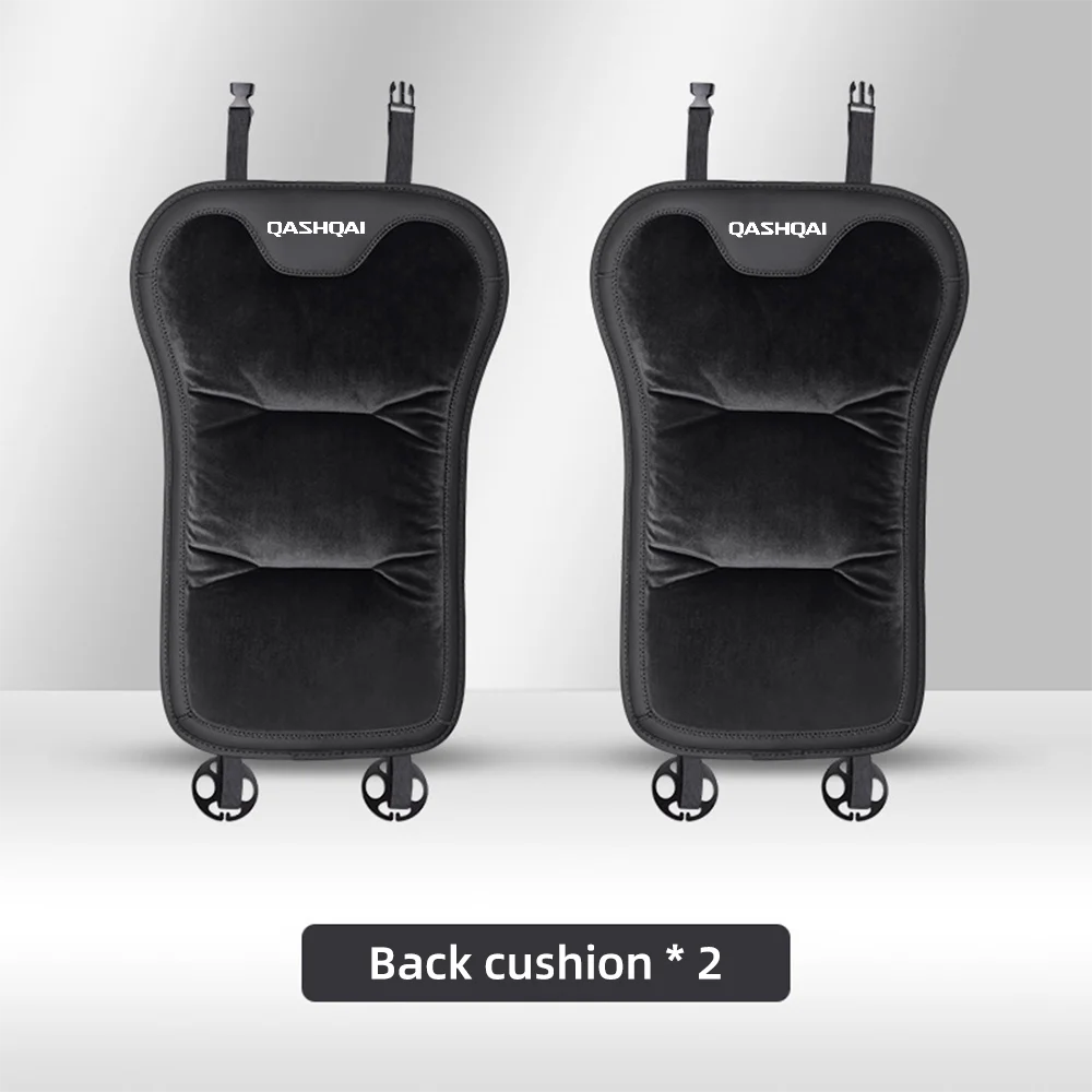 Housse de siège de voiture en flanelle, pour Nissan Qashqai J10 J11 J12, coussin de siège avant/arrière de voiture en peluche chaud d'hiver, accessoires d'intérieur automobile