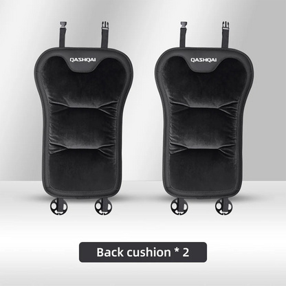 Housse de siège de voiture en flanelle, pour Nissan Qashqai J10 J11 J12, coussin de siège avant/arrière de voiture en peluche chaud d'hiver, accessoires d'intérieur automobile