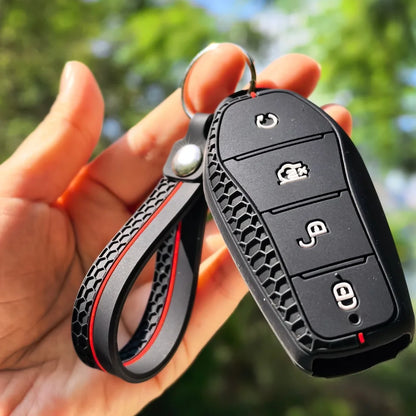 Étui pour clé de voiture en Silicone, support de chaîne, pour BYD Atto 3 Han EV Dolphin Song PRO Max Tang DM Yuan Dolphin E2 Qin PLUS