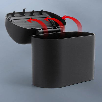 Poubelle de voiture Portable suspendue, Mini véhicule, Organization des déchets avec couvercle, boîte de rangement des déchets automobile pliante multifonctionnelle