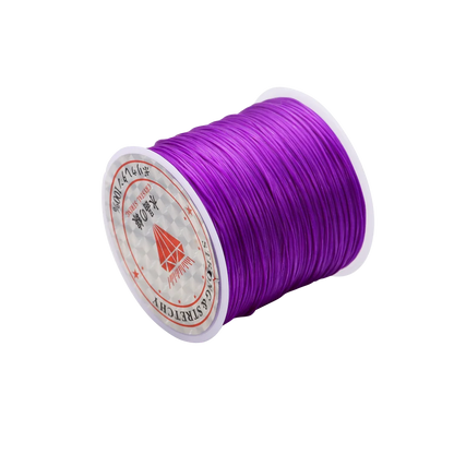 Fil élastique rond en cristal, 10 mètres, 0.7mm, cordon extensible en caoutchouc et Nylon pour la fabrication de bijoux, Bracelet de perles