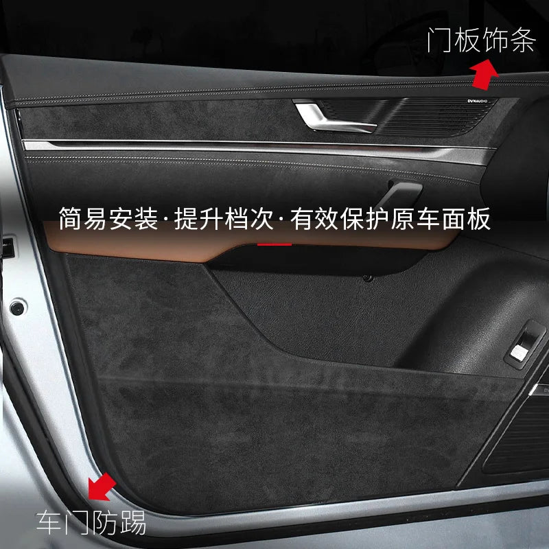Film de protection pour BYD Tang Dmi EV 2021 – 2023, tampon Anti-coup de pied pour porte en daim, décoration du tableau de bord de commande centrale, anti-rayures