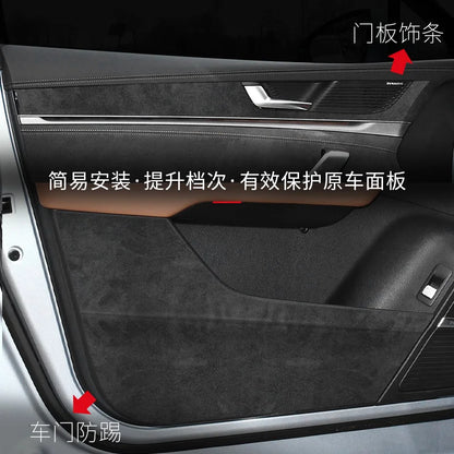 Film de protection pour BYD Tang Dmi EV 2021 – 2023, tampon Anti-coup de pied pour porte en daim, décoration du tableau de bord de commande centrale, anti-rayures