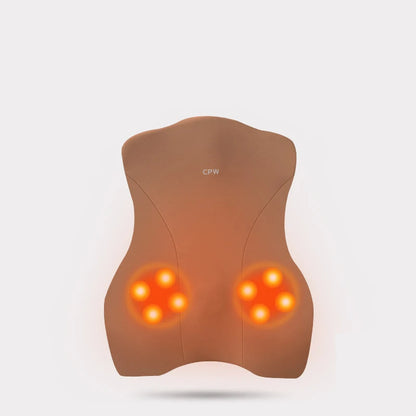 Coussin de dossier électrique pour siège de voiture, massage, sauna, soutien lombaire, vibration de la taille, oreiller cervical, accessoires intérieurs