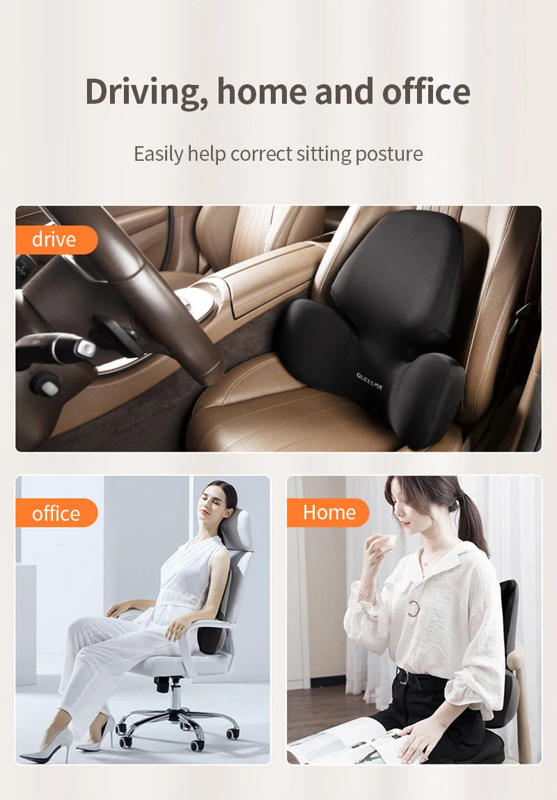High Quality Universal Car Headrest Cushion Car Seat Neck Pillow Perforated Leather Breathable Lumbar Support Car Pillow