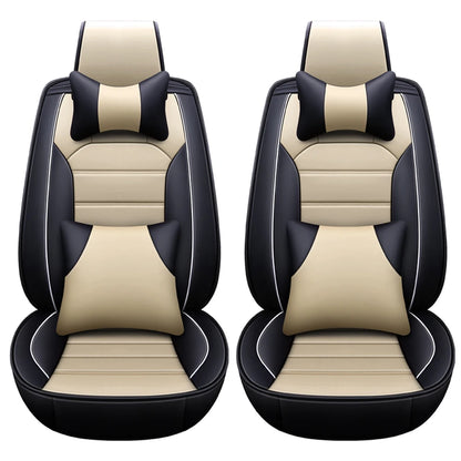 Housses de siège de voiture complètes, ensemble avant, banquette arrière séparée, pour voiture universelle, tissu, SUV, berline, fourgon, housses intérieures automobiles