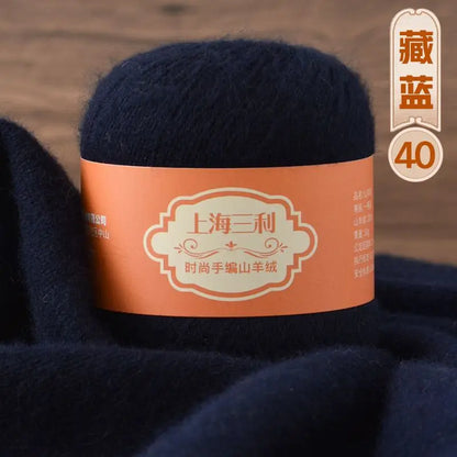 Fil de cachemire mongol chaud 100 g/ensemble, 3 plis, pour pull, gants, Crochet, écharpe à tricoter, fil de laine, doux pour la peau, uni, 100%